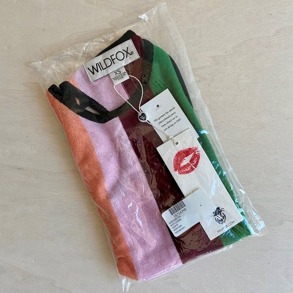 🍡5x HP!🍡 NWT Wildfox Sherbert Stripes Royce Tank - Picture 8 of 16